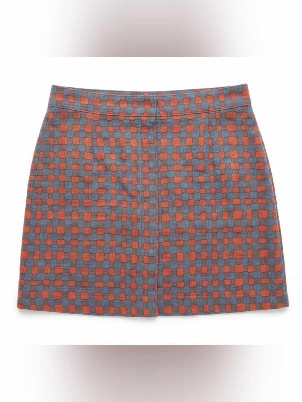 Marc by Marc Jacobs Women's Mini Skirt Size 8 Blue Red Pixelated Check